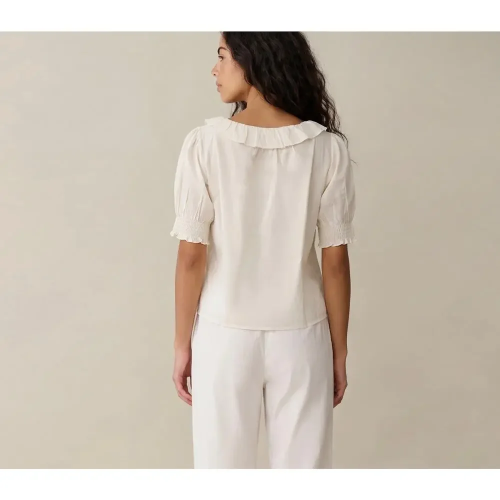 sorella Maysilee Cotton Top cream size XS $147